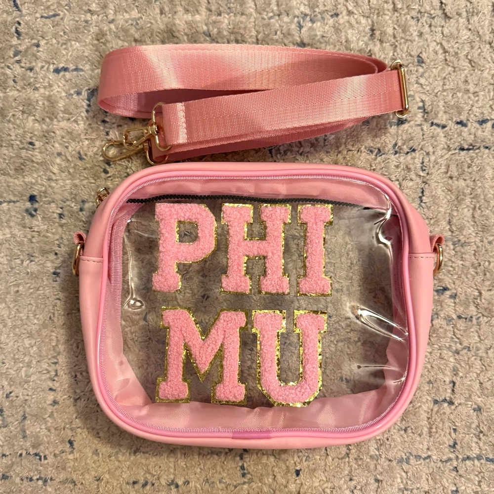 Clear crossbody bag